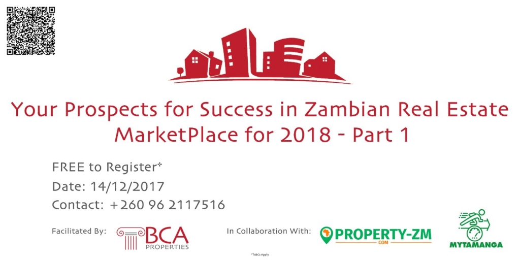 Your Prospects for Success in Zambian Real Estate for 2018