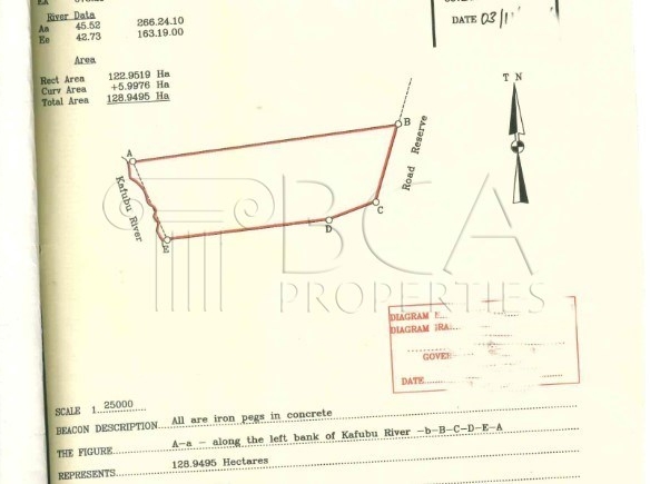 128 Hectare Commercial Farmland for Sale in Ndola