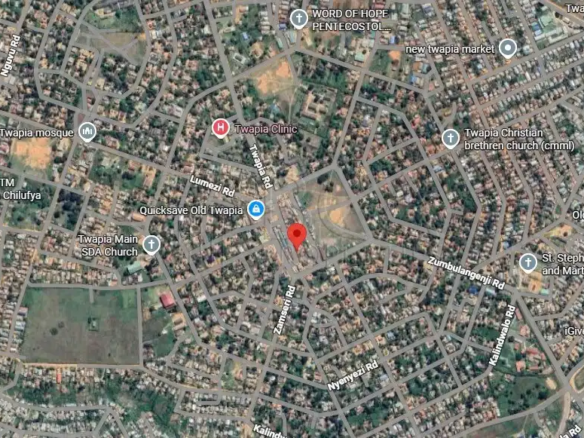 Ndola Twapia Plot – 222m² with Commercial Storefronts